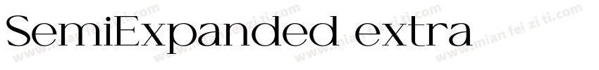 SemiExpanded extra字体转换